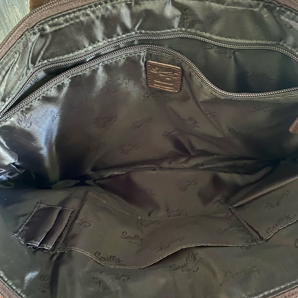 Scully Gusset Chocolate Laptop Briefcase - Picture 15 of 16